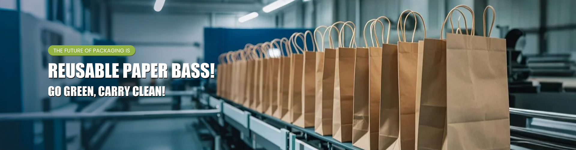 Reusable kraft paper eco-friendly bags