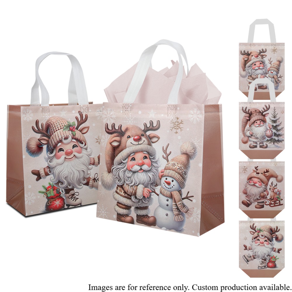 Wholesale Christmas-Themed Gift Bag Thickened Non-Woven Reusable Bags Clothing/Jewelry/Promotion Packaging