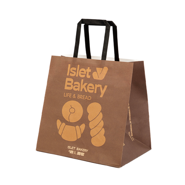 Flat Handle Bag-Serrated Top