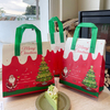 Custom Christmas-Print Disposable Coffee Insulated Bags/Takeout Eco-Friendly Non-Woven Bags