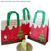 Custom Christmas-Print Disposable Coffee Insulated Bags/Takeout Eco-Friendly Non-Woven Bags