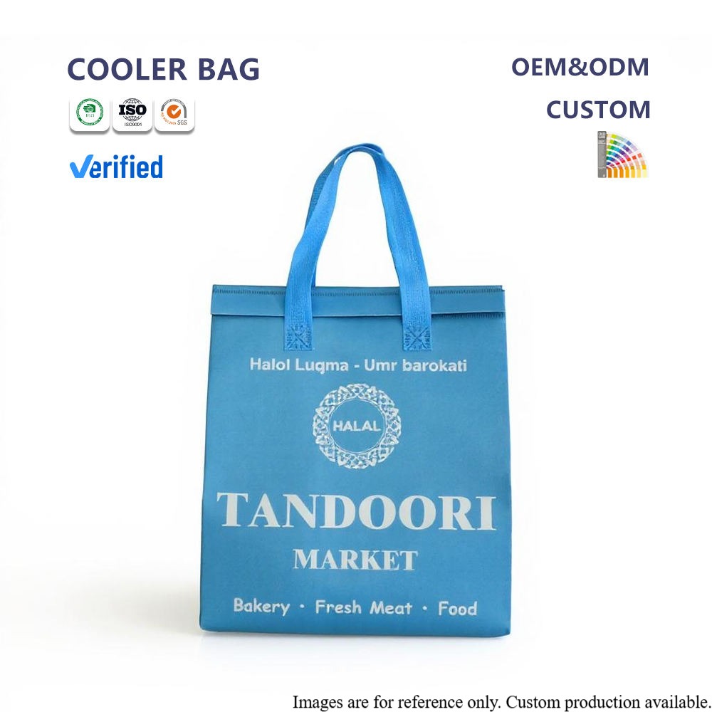 Aluminum-Foil Eco-Friendly Durable Portable Picnic Cooler Lunch Bag Insulated Food Storage