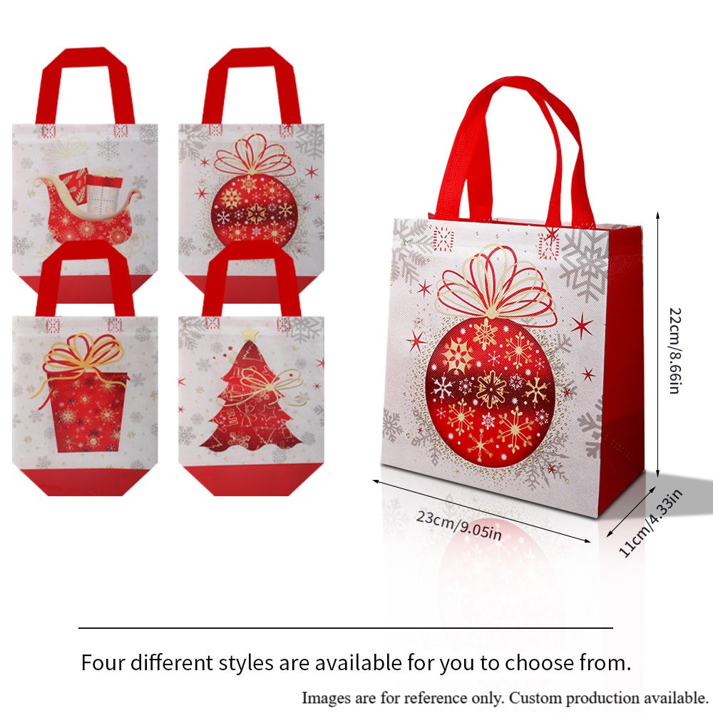 Multifunctional Promotion Tote Bag Non-Woven Gift Wrapping Shopping Bag Christmas Giftparty Supplies