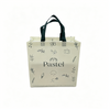 Custom Printed Non-Woven Tote Bag with Minimalist Botanical Design