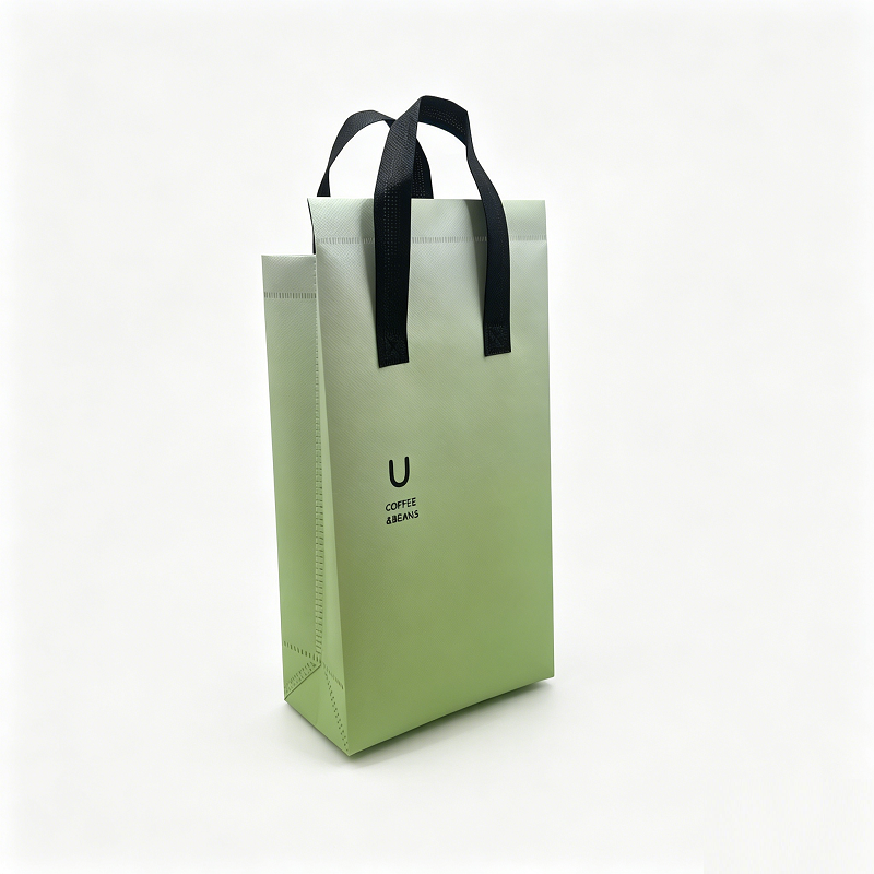Eco-Chic Coffee Carry Tote in Pastel Gradient Green